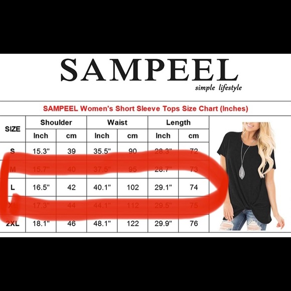 Women's Casual Shirts Twist Knot Tunics Tops -large size- (brand new in package) - Picture 6 of 6